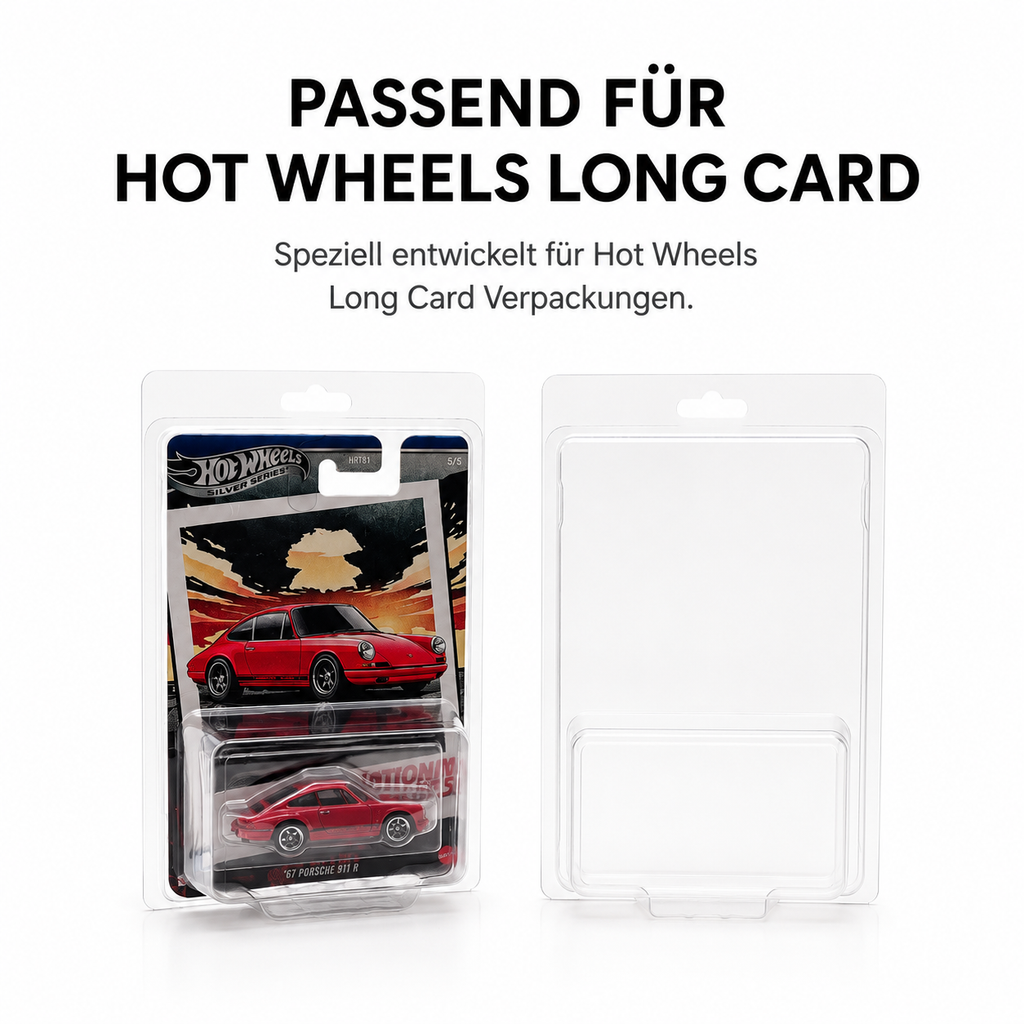 Hot Wheels Long Card Protector Cases