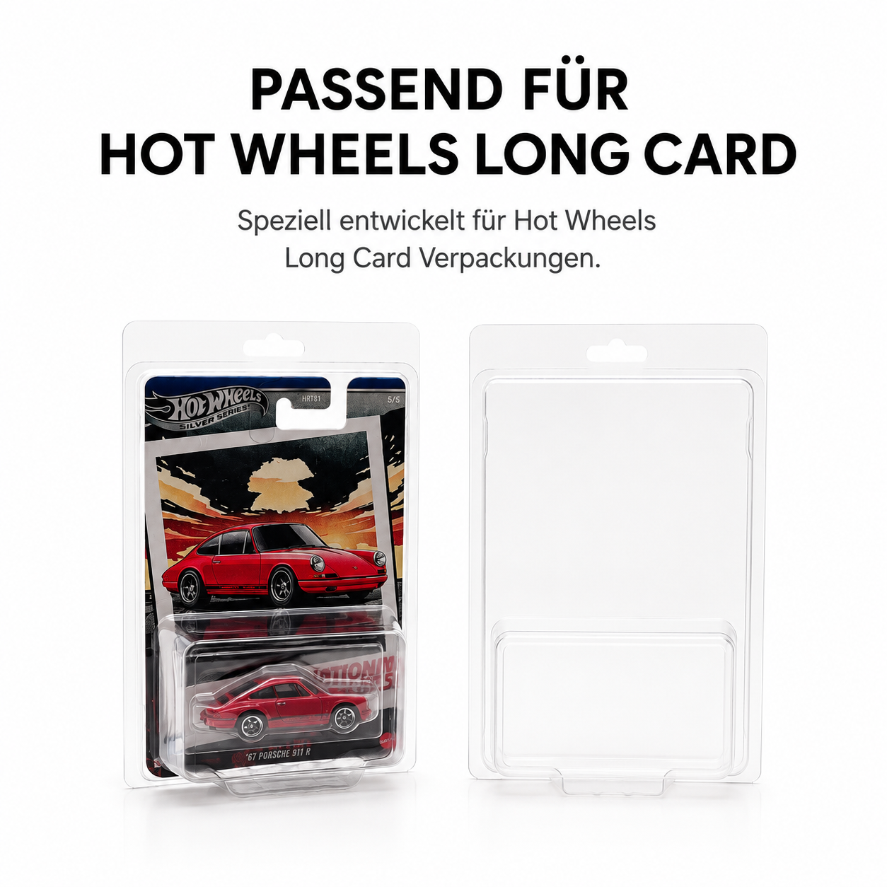 Hot Wheels Long Card Protector Cases
