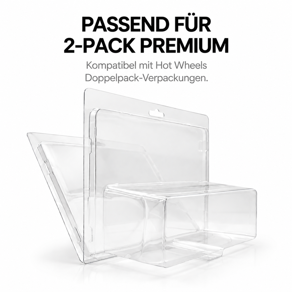 VEXORA 2PACK Premium Protector Case – Schutzhüllen, kompatibel mit Hot Wheels