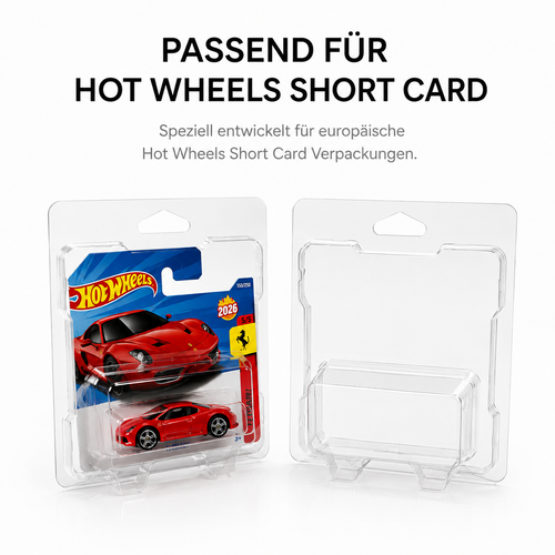 Hot Wheels Short Card Protector Cases