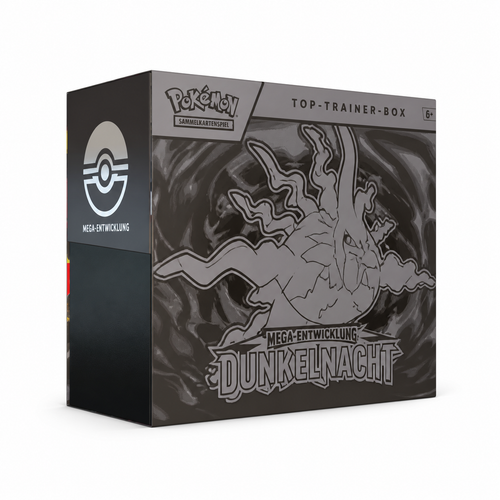 Pokémon Top-Trainer-Box Mega-Entwicklung Dunkelnacht – Packshot