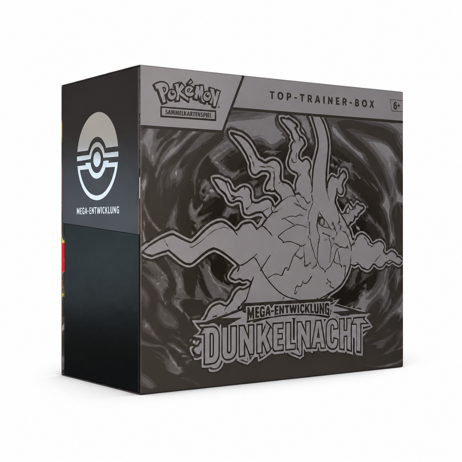 Pokémon Top-Trainer-Box Mega-Entwicklung Dunkelnacht – Packshot