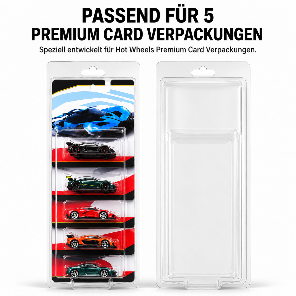 VEXORA 5-Car Display Protector – fünf einzelne Premium Card Verpackungen