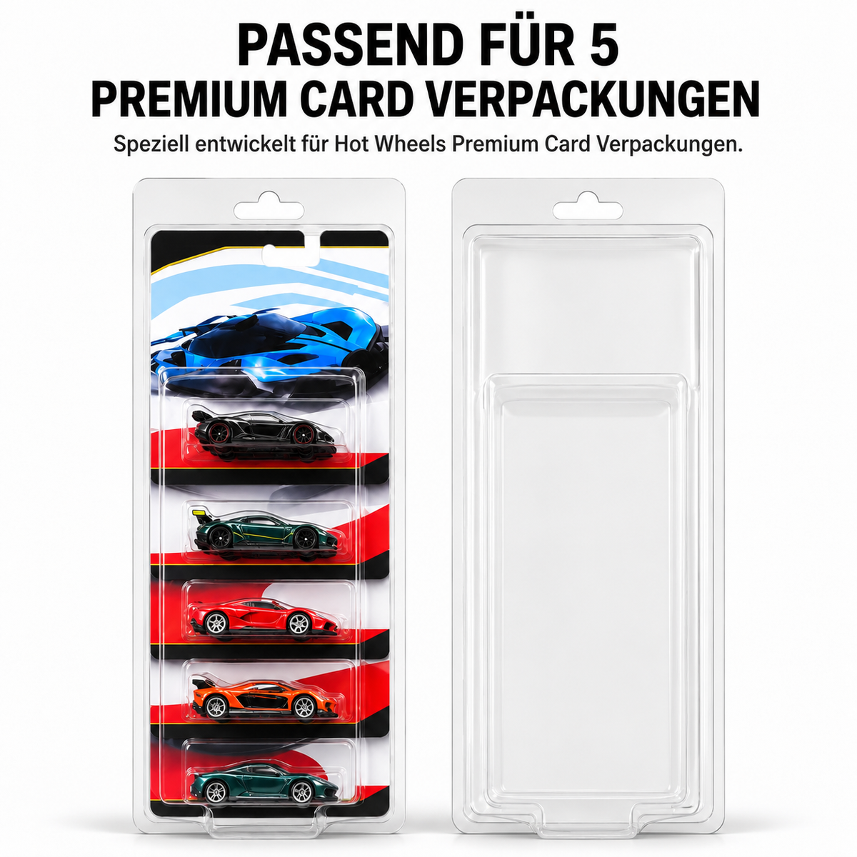 VEXORA 5-Car Display Protector – fünf einzelne Premium Card Verpackungen