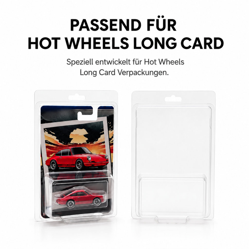 VEXORA Long Card Protector – transparente Schutzhüllen