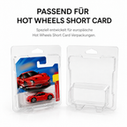 VEXORA Short Card Protector – Verpackung für europäische Hot Wheels Short Card